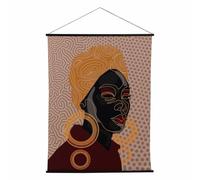 BigBuy Home Décoration murale Tapisserie Chanvre Bois de sapin Tissu 125 x 1,7 x 160 cm