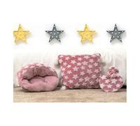 BigBuy Home Ensemble coussin Bouillotte chaude tapisserie rose (3 pièces)