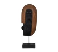 BigBuy Home Figurine décorative Marron Masque 17,5 x 10 x 50 cm