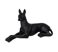 BigBuy Home Figurine décorative Noire Chien 37,5 x 13,5 x 22 cm