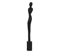 BigBuy Home Figurine décorative Noire pour Femme 7,5 x 7,5 x 66 cm