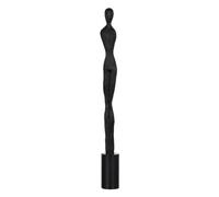 BigBuy Home Figurine décorative Noire pour Femme 9,5 x 9,5 x 90 cm