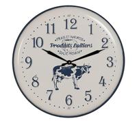BigBuy Home Horloge Murale Noire crème Fer 62 x 62 x 6,5 cm