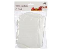 BigBuy Home Lot de 12 Gants jetables en Plastique Transparent