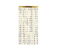 BigBuy Home Rideau étoiles doré 200 x 100 cm