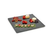 Bigbuy Home S3601683 Set d'Appétitif Ardoise 30 x 0,5 x 30 cm