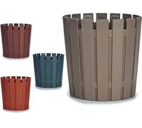 BigBuy Home S3604738 Support pour pots de fleurs en plastique, multicolore, 26 x 25 x 26 cm