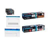 BigBuy Home Sac multi-usage Zip transparent (1 l) (20 unités) S3609162