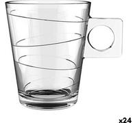 BigBuy Home Set de Tasses de Café Lima Onda 80 ml (3 pièces) (24 pièces)