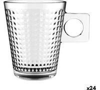 BigBuy Home Set de Tasses de Nid d'abeille café-citron vert 80 ml (3 pièces) (24 pièces)