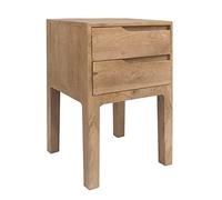 BigBuy Home Table d'appoint Naturelle Bois de poignée 40 x 40 x 65 cm