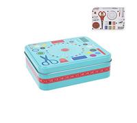 BigBuy Home V0200768 Boîte à couture métallique avec accessoires de couture