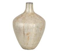 BigBuy Home Vase Blanc en Verre 18 x 18 x 25 cm