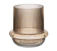 BigBuy Home Vase Marron en Verre 15 x 15 x 16 cm