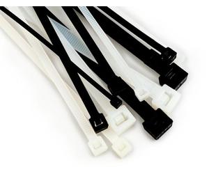 BigBuy Scotchflex Lot de 100 serre-câbles FS 280 C-C Blanc 3 m