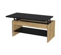 BigBuy Table basse, surélevée, bois, 100x50x44 cm