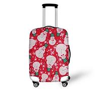 Bigcardesigns Housse de protection élastique pour valise de 45,7 à 76,2 cm, Bonhomme de neige multicolore, L(26"-28"cover), Moderne