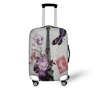 Bigcardesigns Housse de protection élastique pour valise de 45,7 à 76,2 cm, gris, M(22"-25"cover)