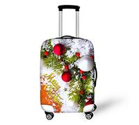 Bigcardesigns Housse de protection élastique pour valise de 45,7 à 76,2 cm, Style de Noël 10, L(26"-28"cover), Voyage