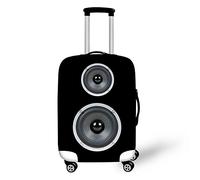 Bigcardesigns Housse de protection élastique pour valise de voyage 45,7 à 55,9 cm Noir