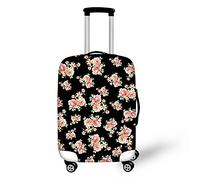 Bigcardesigns Housse de protection pour valise, protection contre la poussière, antivol, anti-poussière, taille L, pour bagages de 66 à 76,2 cm Noir
