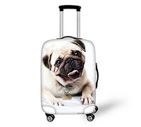 Bigcardesigns Housses de bagage à imprimé carlin pour valise de voyage de 45,7 à 55,9 cm, taille S