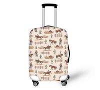 Bigcardesigns Housses de protection élastiques pour valise de 45,7 à 76,2 cm, Cheval de cowboy occidental, S(18"-21"cover), S (housse de 45,7 à 53,3 cm)