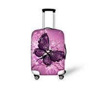 Bigcardesigns Housses de protection élastiques pour valise de 45,7 à 76,2 cm, Papillon-1, L(26"-30" cover)