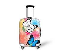 Bigcardesigns Housses de protection élastiques pour valise de 45,7 à 76,2 cm, Papillon 5, M(22"-25"cover)