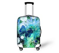 Bigcardesigns Housses de protection élastiques pour valise de 45,7 à 76,2 cm, Papillon 7, S(18"-21"cover)