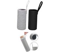 BigCheer Lot de 2 sacs pour bouteille et eau en néoprène - Housse thermique - Housse isolée en néoprène - Convient pour les bouteilles de thé, les théières