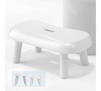 BIGCOW Tabouret de Toilette réglable Adultes, 4 hauteurs 17-23 cm, pour Femmes Enceintes/séniors/Enfants, Pieds en Acier au manganèse avec Pads antidérapants, soulage Constipation & ballonnements