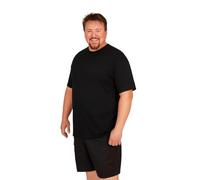 Bigdale Super Premium Bigsize T-Shirt | T-Shirt Grande Taille 3XL - 15XL | T-Shirt Grande Taille pour Homme en Coton avec col Rond | en différentes Couleurs | Noir, 8XL