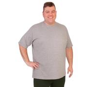 Bigdale Super Premium Bigsize T-Shirt | T-Shirt Grande Taille 3XL - 15XL | T-Shirt Grande Taille pour Homme en Coton avec col Rond | en différentes Couleurs | Gris, 8XL