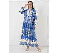 Bigdart Robe bleu roi / blanc, Taille 46