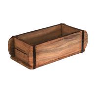 BigDean Ancienne forme de brique 32 x 15 x 10 cm - Une chambre - Caisse en bois vintage avec ferrures en métal - Véritable forme utilisée en Inde fabriquée en bois recy haque pièce est unique