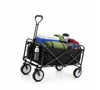 BigDean Chariot pliable 105L jusqu'à 100 kg capacité de charge Chariot à main pliable