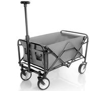 BigDean Chariot pliable - Charge maximale : 80 kg - Pliable pour les excursions, le camping et les courses