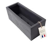 BigDean Jardinière de balcon rectangulaire avec réservoir d'eau, volume de 25 l, fabriquée en Europe, aspect super beau