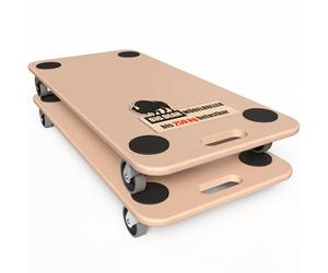 BigDean Lot de 2 roulettes de transport pour meubles - 250 kg - En MDF - Pour chien