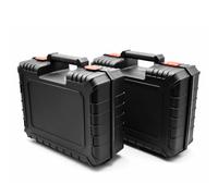 BigDean Lot de 2 valises vides avec insert en mousse en plastique incassable pour un rangement sûr des outils - Mallette à outils fabriquée en Europe