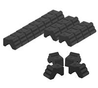 BigDean Lot de 20 pieds de pot de fleurs en plastique extra solides - Anthracite