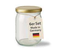 BigDean Lot de 6 bocaux de 1 l avec ouverture extra large - Fabriqués en Allemagne