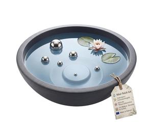 BigDean Mini fontaine XL avec bol et boules de bassin, kit complet Ø 60 cm | Convient pour l'intérieur et l'extérieur