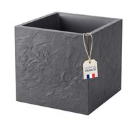BigDean Pot de fleurs à double paroi - 50 x 50 x 50 cm - Très stable - Fabriqué en Europe