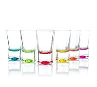 BigDean Stamperl Lot de 12 verres à shot colorés 2 cl pour tequila, vodka, ouzo, sambuca etc