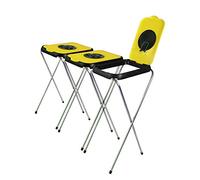 BigDean SwingFix Lot de 3 supports de sac poubelle Jaune 120 l