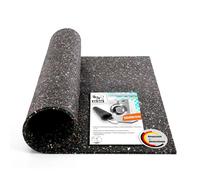 BigDean Tapis anti-vibration 60 x 60 cm - Tapis en caoutchouc découpable - Tapis isolant de 1 cm de hauteur - Convient pour différents appareils et pièces