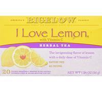 Bigelow Lot de 3 sachets de thé, I Love Lemon, 20 sachets