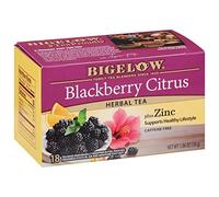 Bigelow Tea Tisane aux mûres et agrumes, sans caféine, 18 sachets de thé au total (lot de 1)